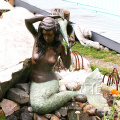Life Size sea metal foundry bronze female mermaid fountain sculpture
